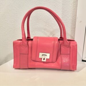 Nordstrom Hot Pink Genuine Leather Hand Bag - Vintage